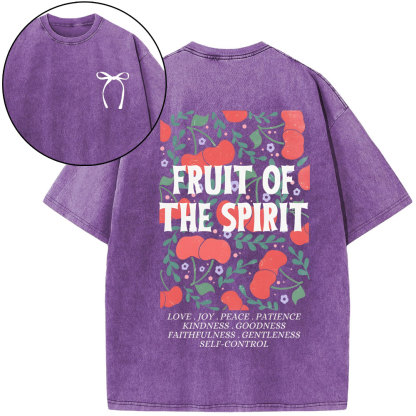 Fruit Of The Spirit Christian Washed T-Shirt