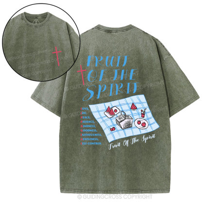 Fruit Of The Spirit Christian Washed T-Shirt