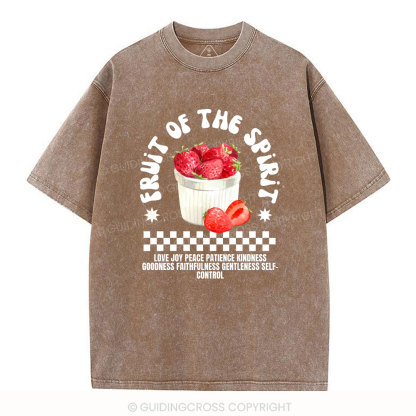 Fruit Of The Spirit Christian Washed T-Shirt