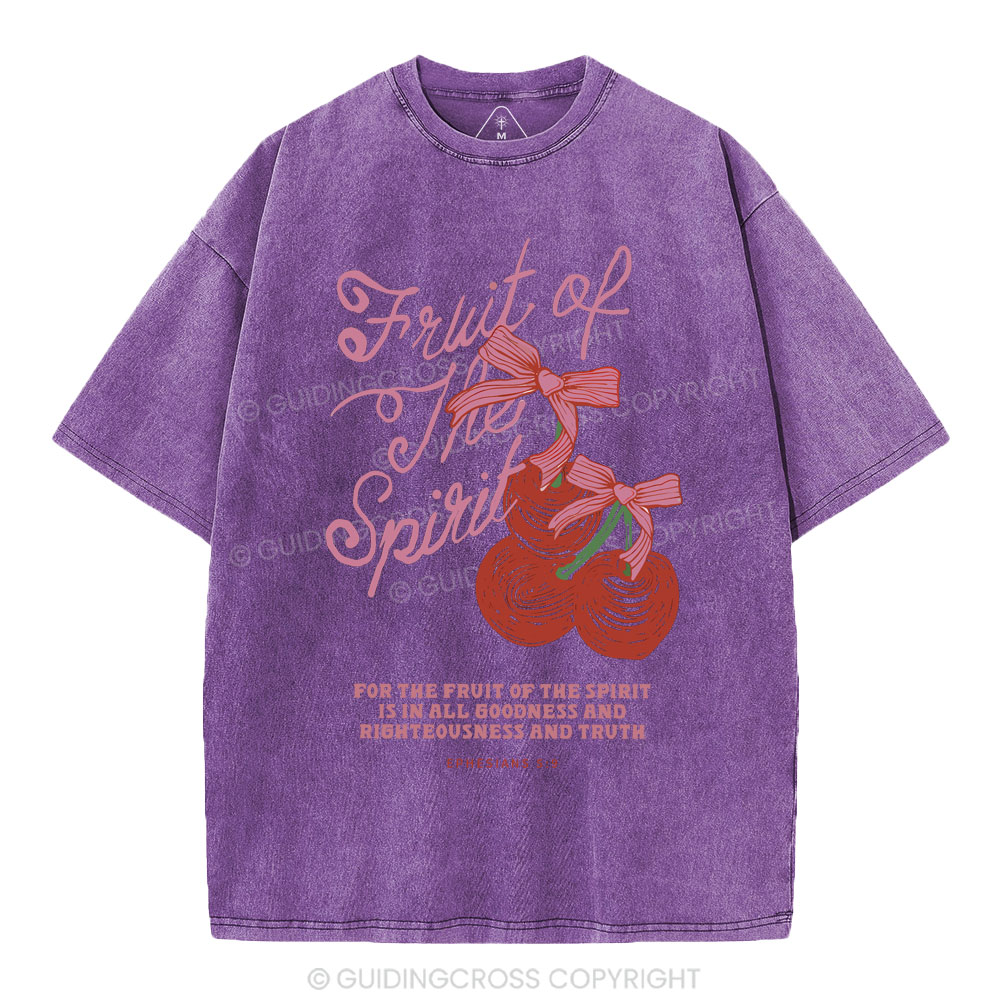 Fruit Of The Spirit Christian Washed T-Shirt