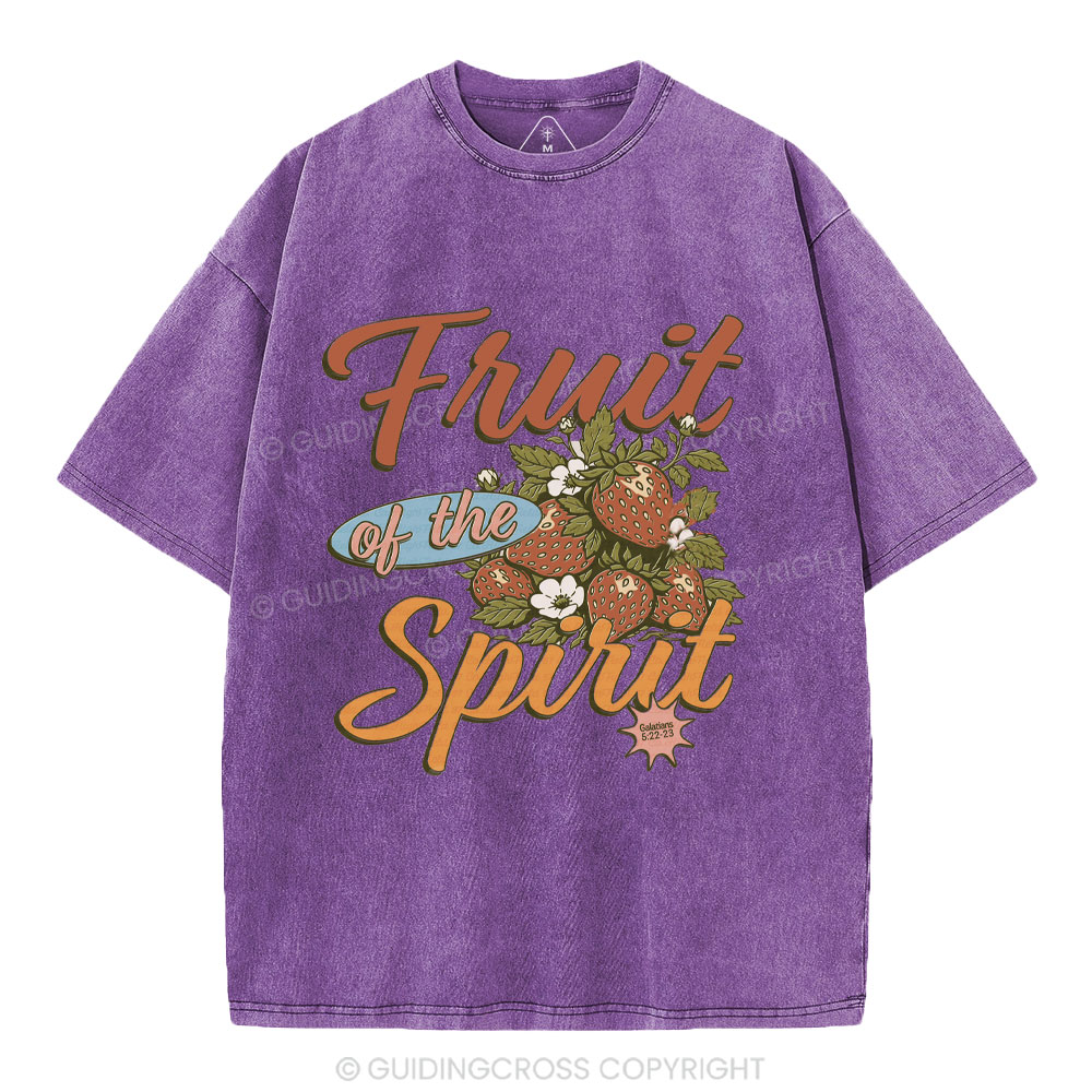 Fruit Of The Spirit Christian Washed T-Shirt