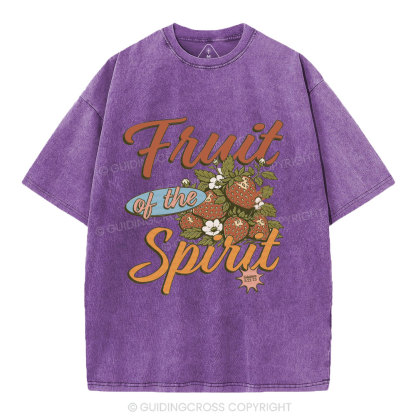 Fruit Of The Spirit Christian Washed T-Shirt