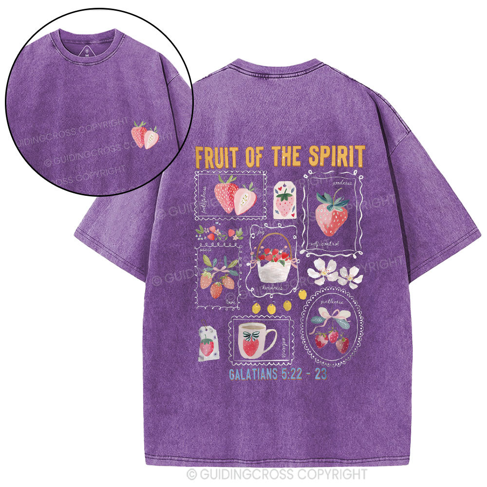 Fruit Of The Spirit Christian Washed T-Shirt