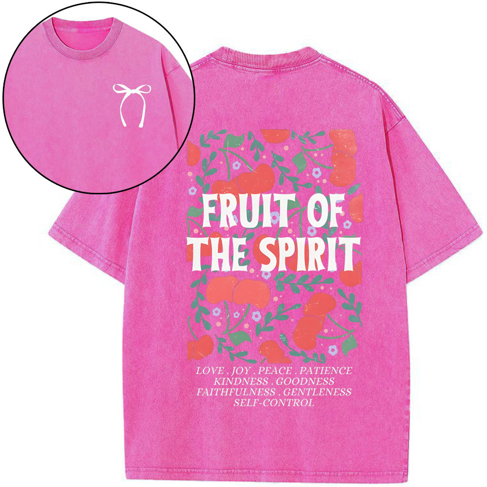 Fruit Of The Spirit Christian Washed T-Shirt