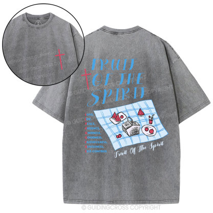 Fruit Of The Spirit Christian Washed T-Shirt