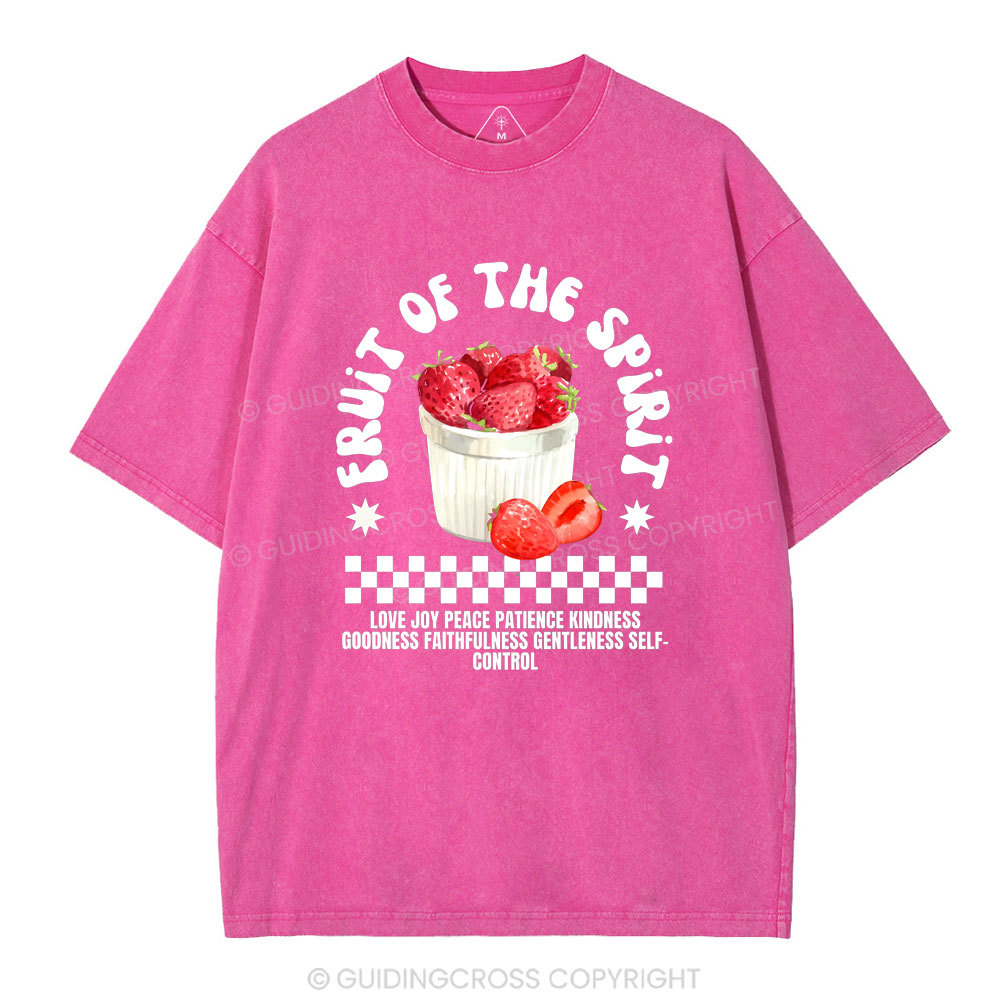 Fruit Of The Spirit Christian Washed T-Shirt
