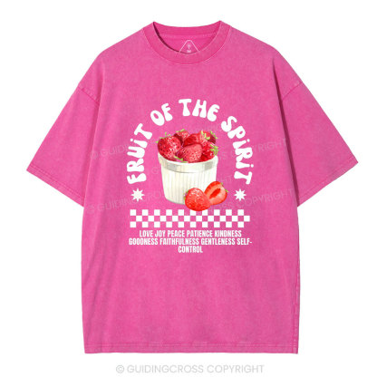 Fruit Of The Spirit Christian Washed T-Shirt