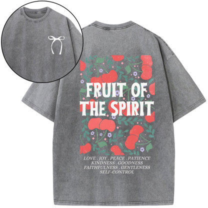 Fruit Of The Spirit Christian Washed T-Shirt