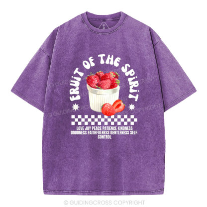 Fruit Of The Spirit Christian Washed T-Shirt