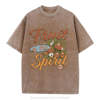 Fruit Of The Spirit Christian Washed T-Shirt
