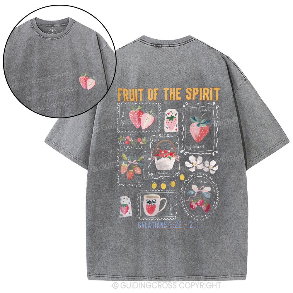 Fruit Of The Spirit Christian Washed T-Shirt