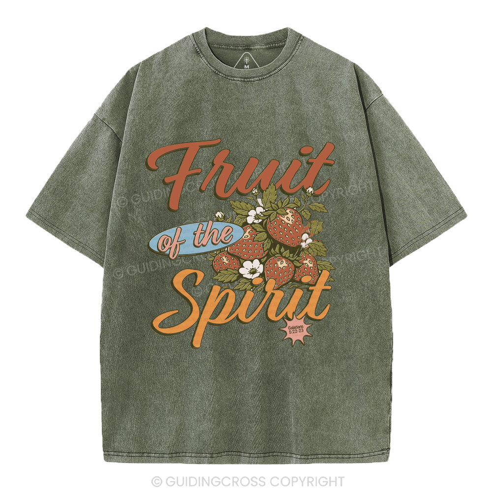 Fruit Of The Spirit Christian Washed T-Shirt