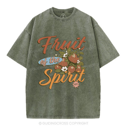 Fruit Of The Spirit Christian Washed T-Shirt