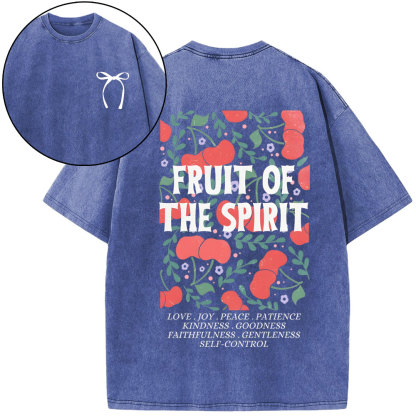 Fruit Of The Spirit Christian Washed T-Shirt