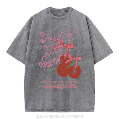Fruit Of The Spirit Christian Washed T-Shirt