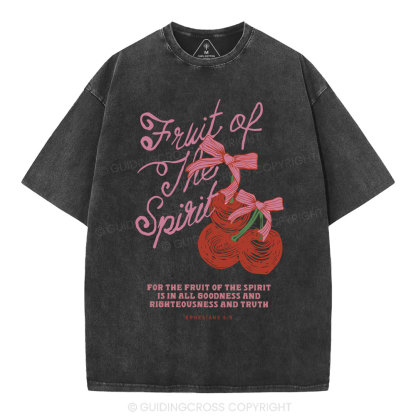 Fruit Of The Spirit Christian Washed T-Shirt
