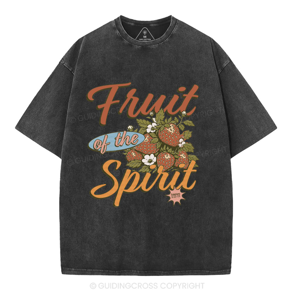Fruit Of The Spirit Christian Washed T-Shirt
