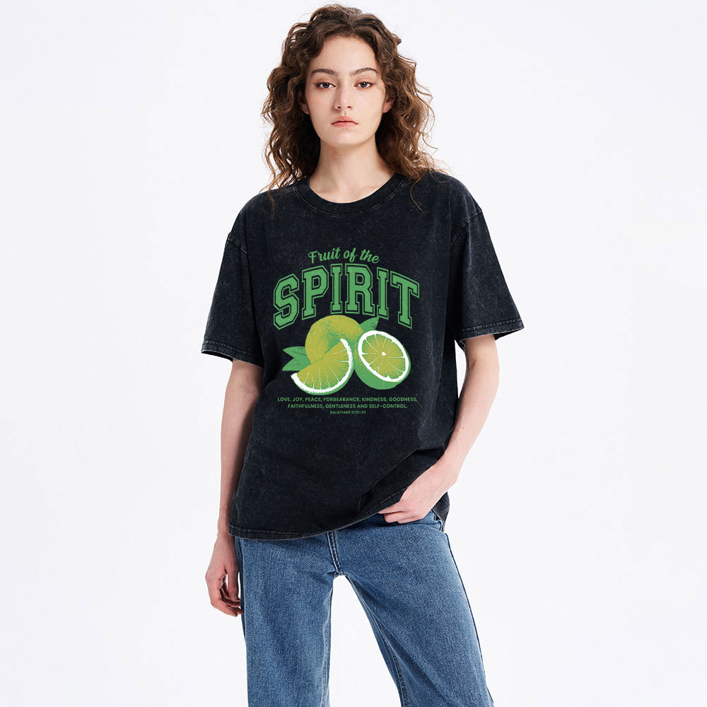 Fruit Of The Spirit Christian Washed T-Shirt