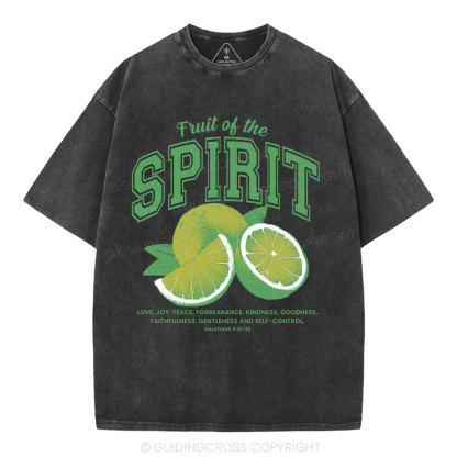 Fruit Of The Spirit Christian Washed T-Shirt