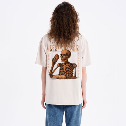 Fruit Of The Spirit Skeleton Christian Washed T-Shirt