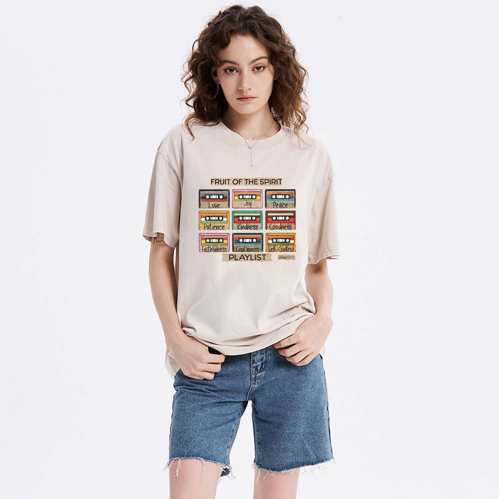 Fruit of The Spirit Christian Washed T-Shirt
