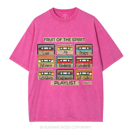 Fruit of The Spirit Christian Washed T-Shirt