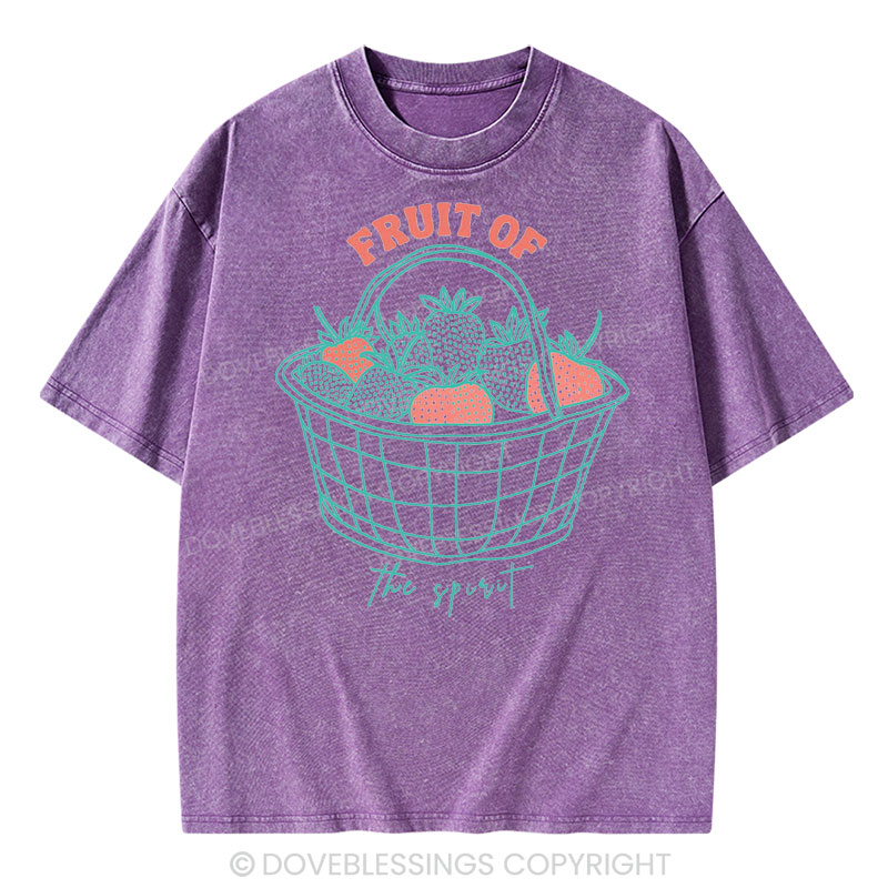 Fruit of the Spirit Christian Washed T-Shirt