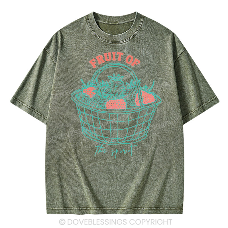 Fruit of the Spirit Christian Washed T-Shirt