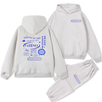 Fruits Of The Spirit Christian Fleece Hoodie Set