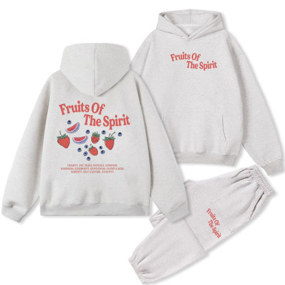 Fruits Of The Spirit Christian Fleece Hoodie Set