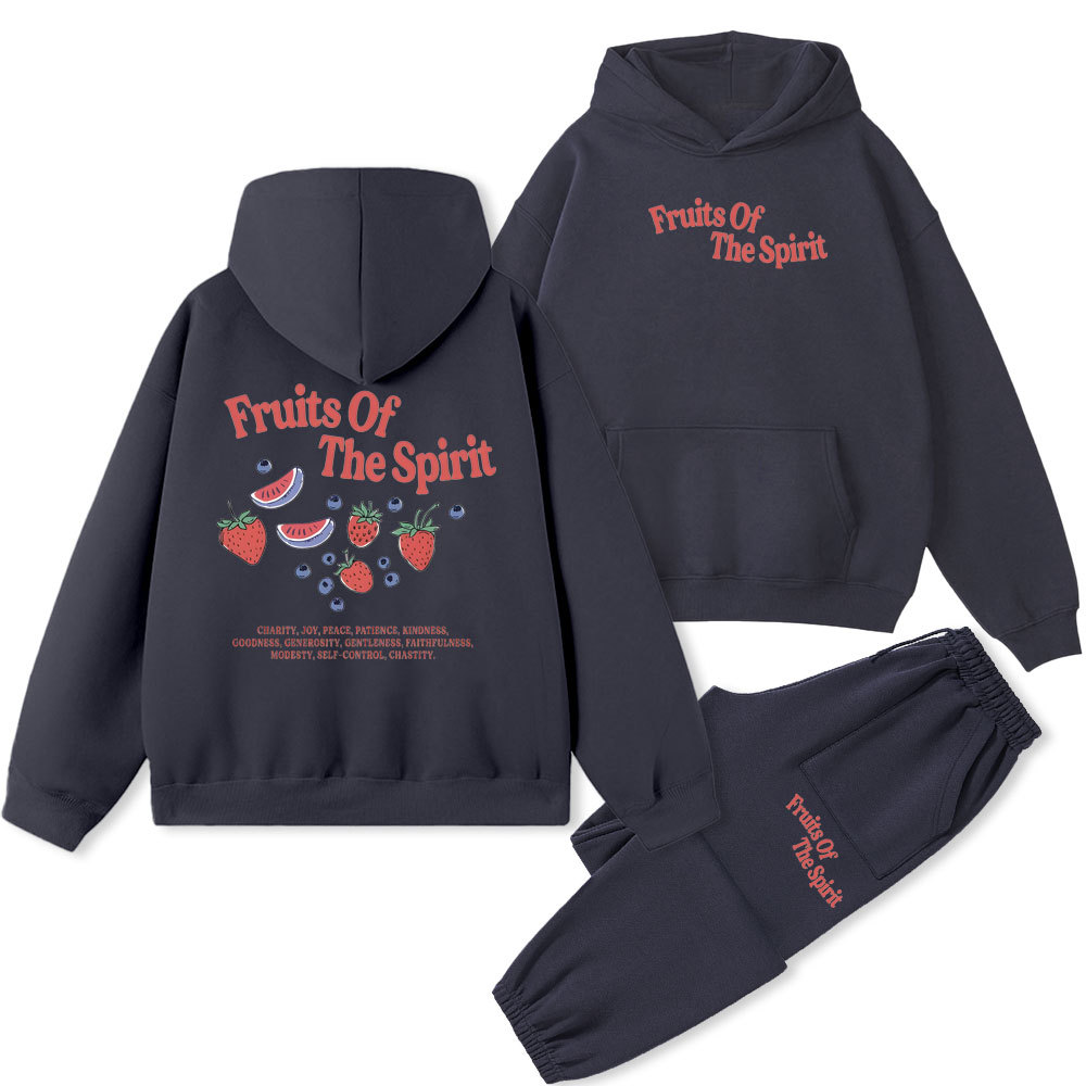 Fruits Of The Spirit Christian Fleece Hoodie Set