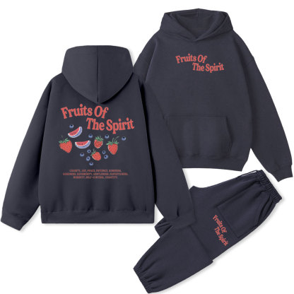 Fruits Of The Spirit Christian Fleece Hoodie Set