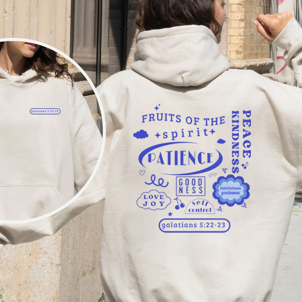 Fruits Of The Spirit Christian Fleece Hoodie Set