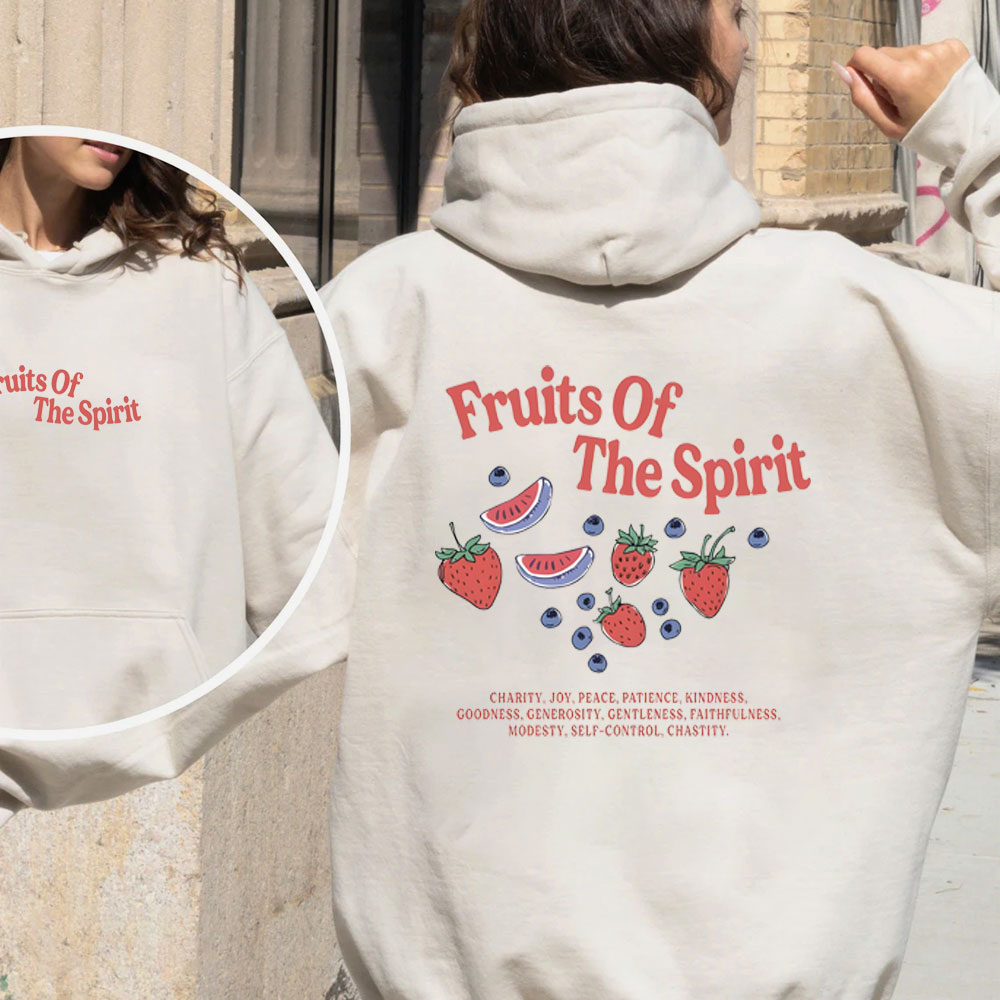 Fruits Of The Spirit Christian Fleece Hoodie Set