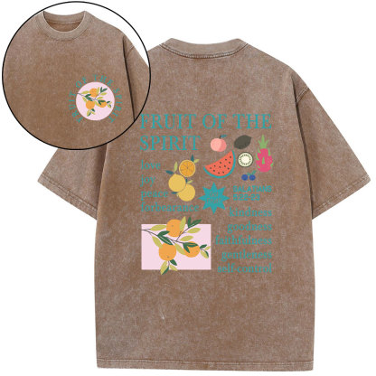 Fruits Of The Spirit Christian Washed T-Shirt