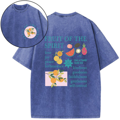 Fruits Of The Spirit Christian Washed T-Shirt