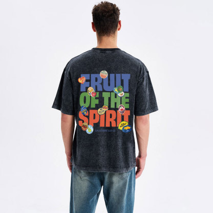 Fruits Of The Spirits Christian Washed T-Shirt
