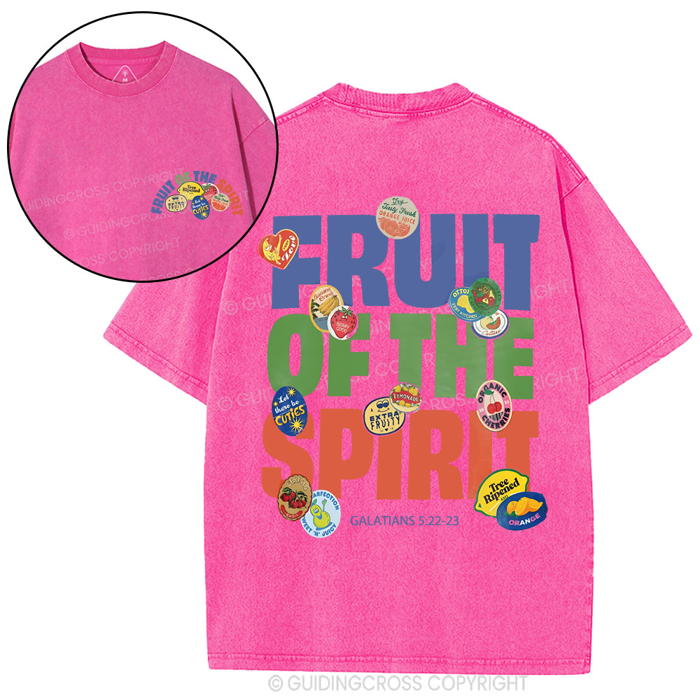 Fruits Of The Spirits Christian Washed T-Shirt