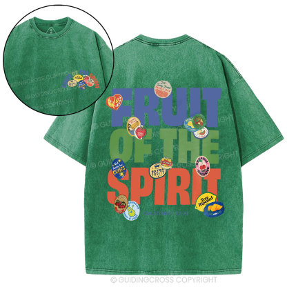 Fruits Of The Spirits Christian Washed T-Shirt