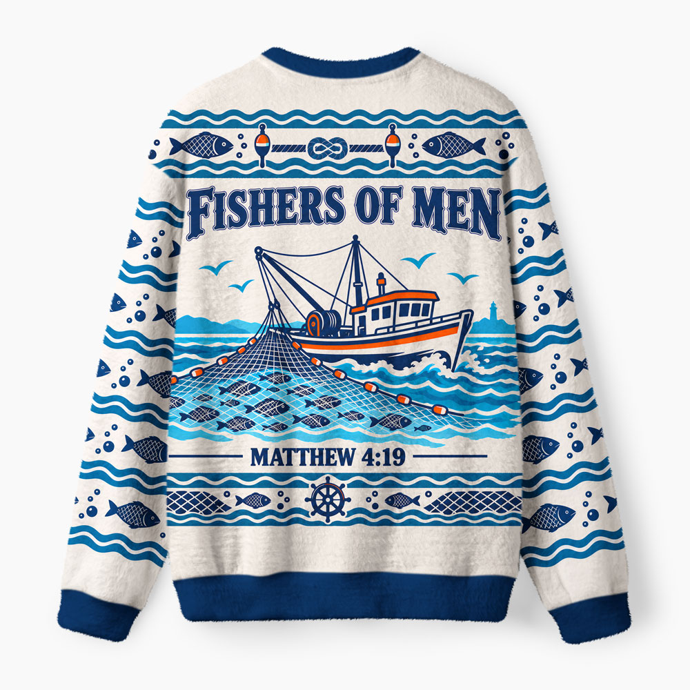 Fsihers Of Man Furry Christian Lightweight Sweater