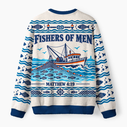 Fsihers Of Man Furry Christian Lightweight Sweater