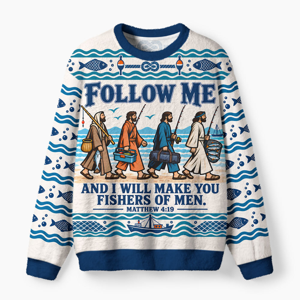 Fsihers Of Man Furry Christian Lightweight Sweater