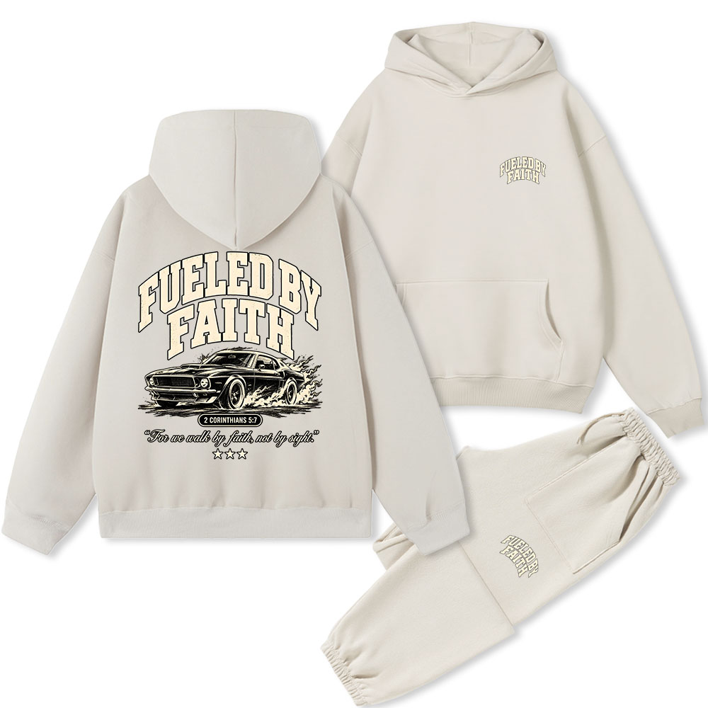 Fueled By Faith Premium Fleece Hoodie Set