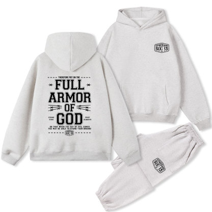 Full Armor Of God Christian Fleece Hoodie Set