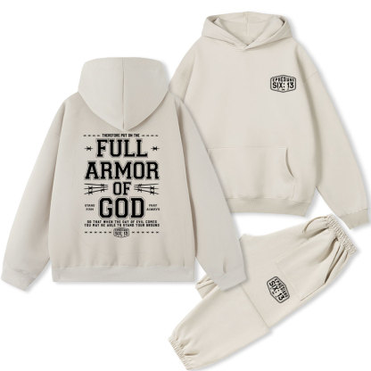 Full Armor Of God Christian Fleece Hoodie Set