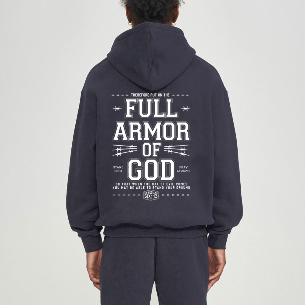 Full Armor Of God Christian Fleece Hoodie Set