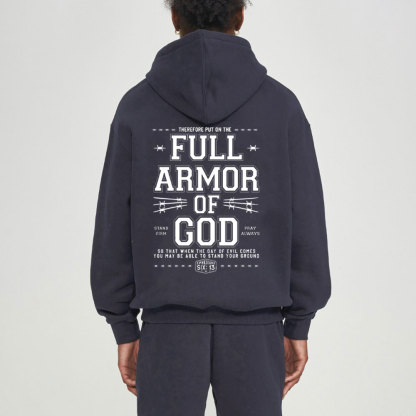 Full Armor Of God Christian Fleece Hoodie Set