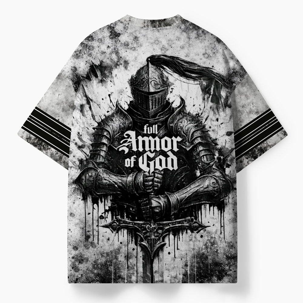 Full Armor Of God Oversized All-Over Print Christian T-Shirt