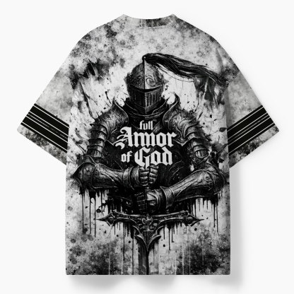 Full Armor Of God Oversized All-Over Print Christian T-Shirt
