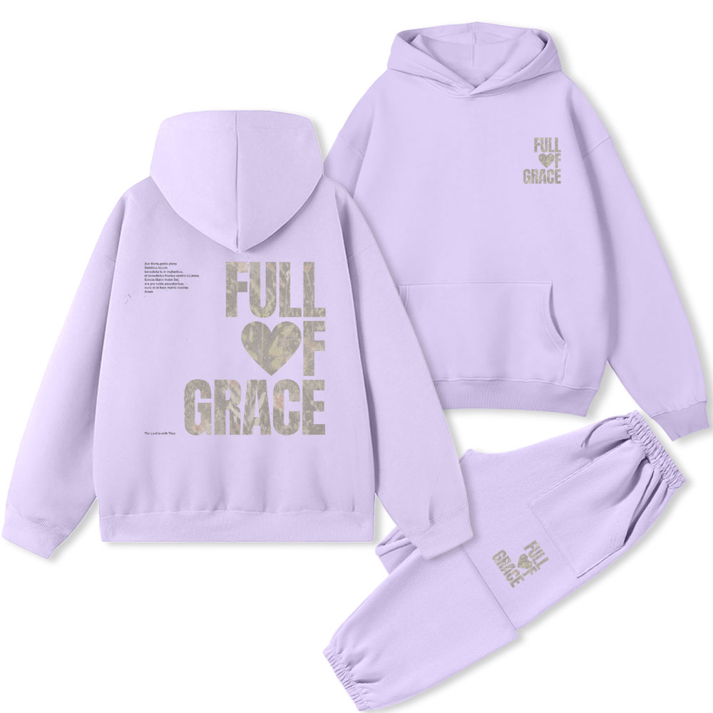 Full Of Grace Christian Premium Fleece Hoodie Set